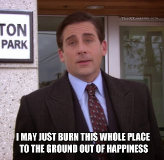 Image result for burn this place to the ground office